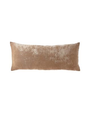 Silk-Blend Velvet Decorative Pillow, 15" x 36"