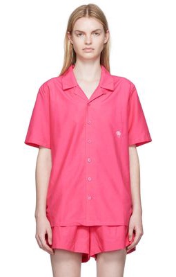 Silk Laundry Pink Camp Shirt