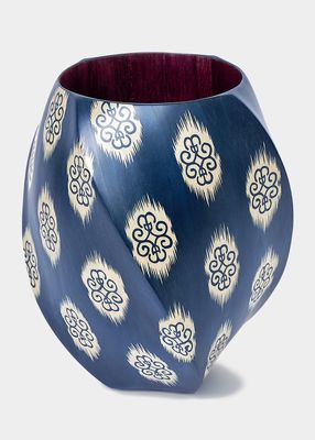 Silk Road Ikat Marquetry Vase