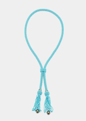 Silk Road Necklace with Diamond and Turquoise