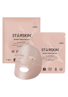 Silkmud French Pink Clay Clarifying Mud Sheet Mask