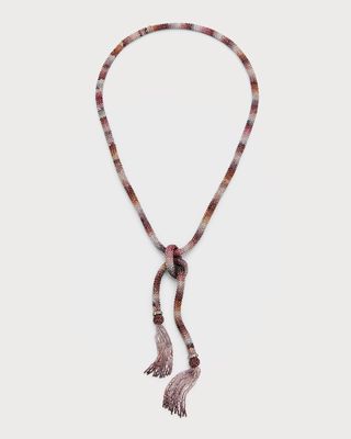 Sillk Road Woven Spinel Necklace