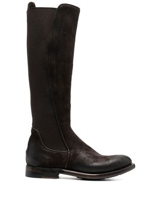 Silvano Sassetti knee-high leather boots - Brown