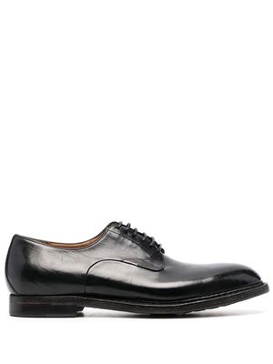 Silvano Sassetti polished leather Derby shoes - Black
