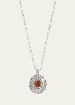 Silver and 18K Gold Daisy Blossoms Pendant
