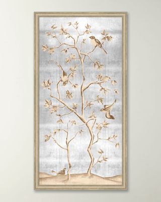 Silver Chinoiserie 2 Giclee
