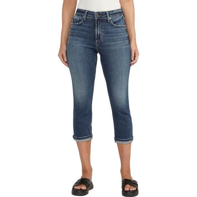 Silver Jeans Co. Avery Crop Jeans in Indigo 