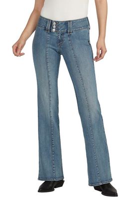 Silver Jeans Co. Britt Curvy Low Rise Flare Jeans in Indigo