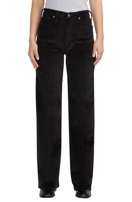 Silver Jeans Co. Highly Desirable High Waist Corduroy Trouser Jeans in Black
