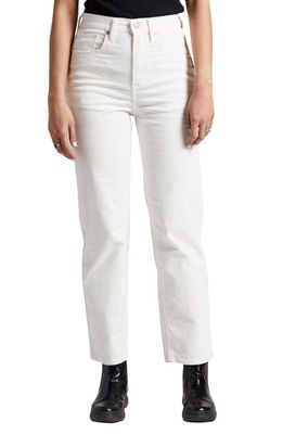 Silver Jeans Co. Highly Desirable High Waist Straight Leg Corduroy Jeans in White