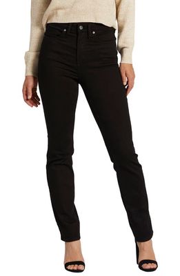 Silver Jeans Co. Infinite Fit High Waist Straight Leg Jeans in Black