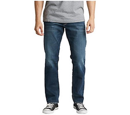 Silver Jeans Co. Men's Eddie Relaxed Tapered Le g Jeans-RAS454