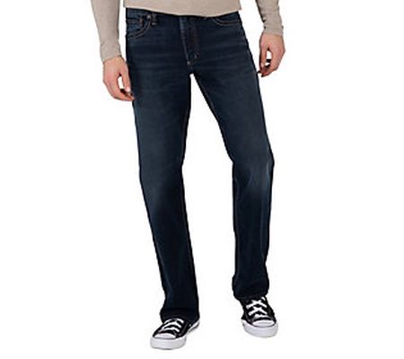Silver Jeans Co. Men's Zac Relaxed Straight L eg Jeans-EBB419
