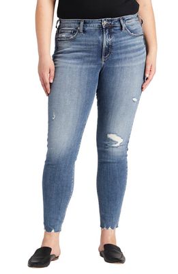 Silver Jeans Co. Most Wanted Distressed Skinny Jeans in Indigo