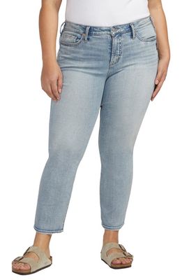 Silver Jeans Co. Most Wanted Mid Rise Ankle Straight Leg Jeans in Indigo