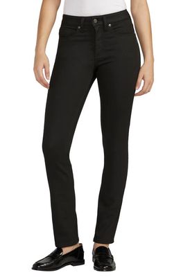 Silver Jeans Co. Most Wanted Mid Rise Slim Jeans in Black