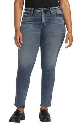 Silver Jeans Co. Most Wanted Mid Rise Slim Jeans in Indigo