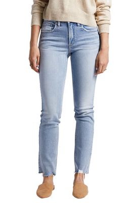 Silver Jeans Co. Most Wanted Mid Rise Straight Leg Jeans in Indigo