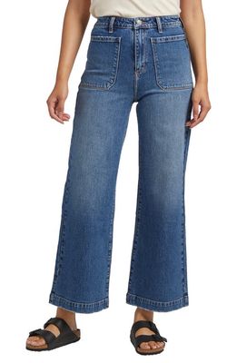 Silver Jeans Co. Patch Pocket Wide Leg Jeans in Indigo
