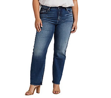 Silver Jeans Co. Plus Size Frisco Straight Leg Jeans - RCS351