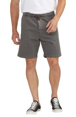 Silver Jeans Co. Pull-On Stretch Chino Shorts in Dark Grey 