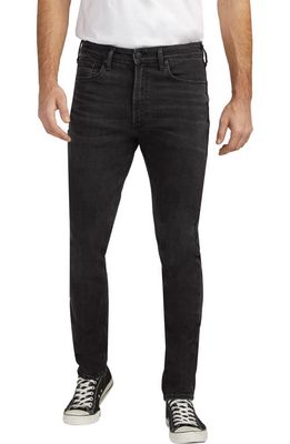 Silver Jeans Co. Risto Athletic Fit Skinny Leg Jeans in Black