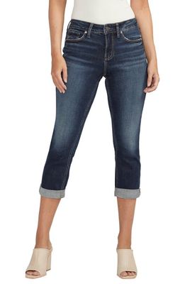 Silver Jeans Co. Suki Curvy Capri Jeans in Indigo