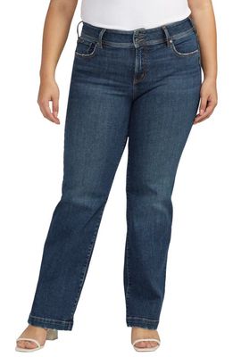 Silver Jeans Co. Suki Curvy Fit Mid Rise Bootcut Jeans in Indigo