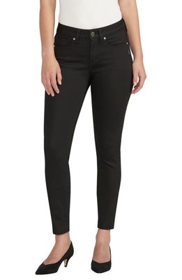 Silver Jeans Co. Suki Curvy Mid Rise Ankle Skinny Jeans in Black