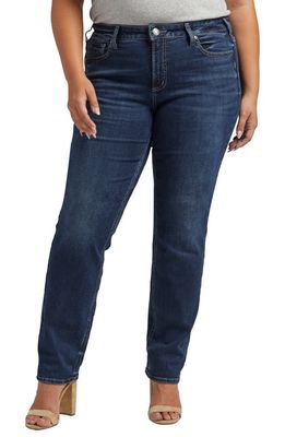 Silver Jeans Co. Suki Mid Rise Straight Leg Jeans in Indigo
