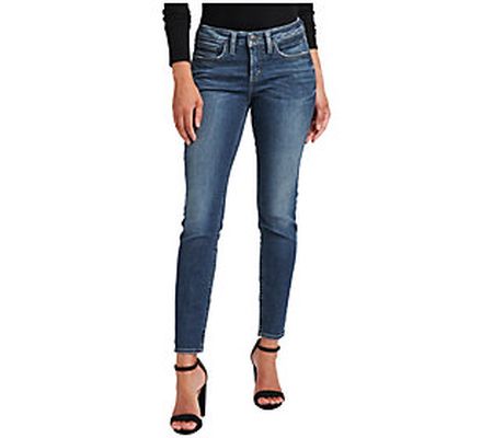 Silver Jeans Co. The Curvy Mid Rise Skinny Leg eans - AU312