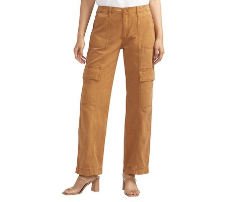 Silver Jeans Co. Women's Wide Leg Cargo Pant