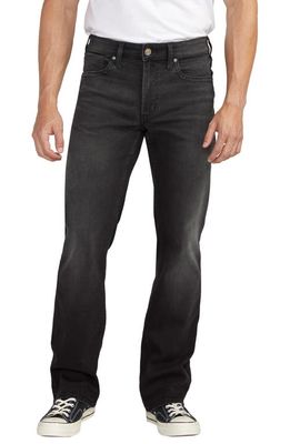 Silver Jeans Co. Zac Relaxed Fit Straight Leg Jeans in Black