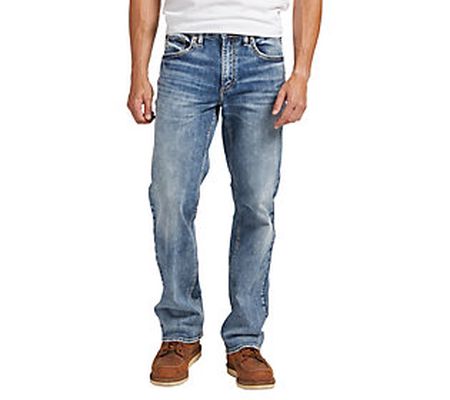 Silver Jeans Co. Zac Relaxed Fit Straight Leg Jeans-SDK241