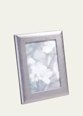 Silver Leather Frame, 5" x 7"