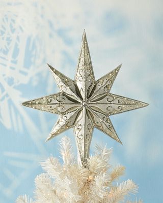 Silver Stellar Christmas Tree Topper