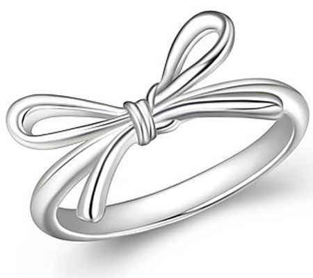 Silver Style Bow Tie Ring, Sterling