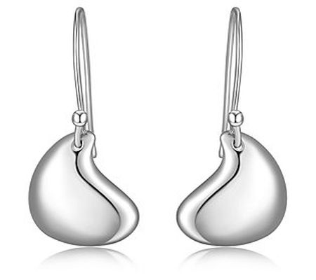 Silver Style Teardrop Dangle Earrings, Sterling