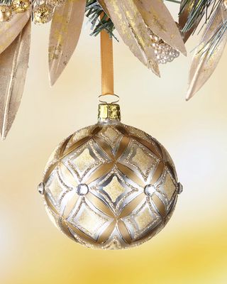Silvery Metallic Holiday Ornament