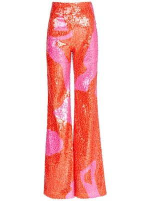 Silvia Tcherassi Avellino sequin-embellished flared trousers