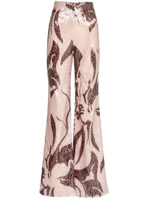 Silvia Tcherassi Avellino sequin-embellished trousers - Brown