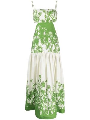 Silvia Tcherassi Circe botanical-print maxi dress - Green