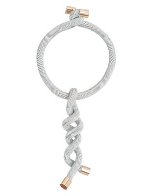 Silvia Tcherassi Hazel cord necklace - Silver