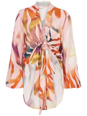 Silvia Tcherassi Honey zebra-print blouse - Multicolour