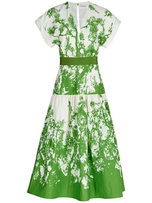Silvia Tcherassi Metaponto organic cotton dress - Green
