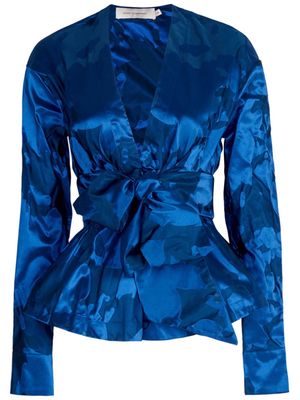 Silvia Tcherassi Saanvi bow-detail blouse - Blue