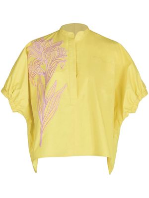 Silvia Tcherassi Susanne floral-emroidered blouse - Yellow