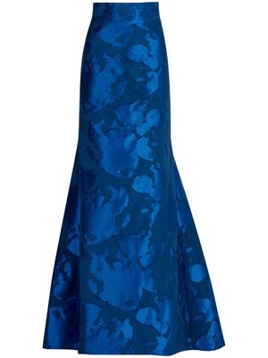 Silvia Tcherassi Tirene brocade-effect maxi skirt - Blue