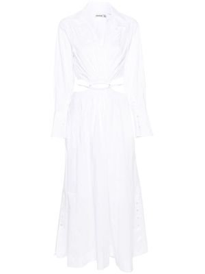 Simkhai Alex cut-out shirt dress - White