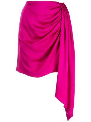 Simkhai asymmetric draped skirt - Pink
